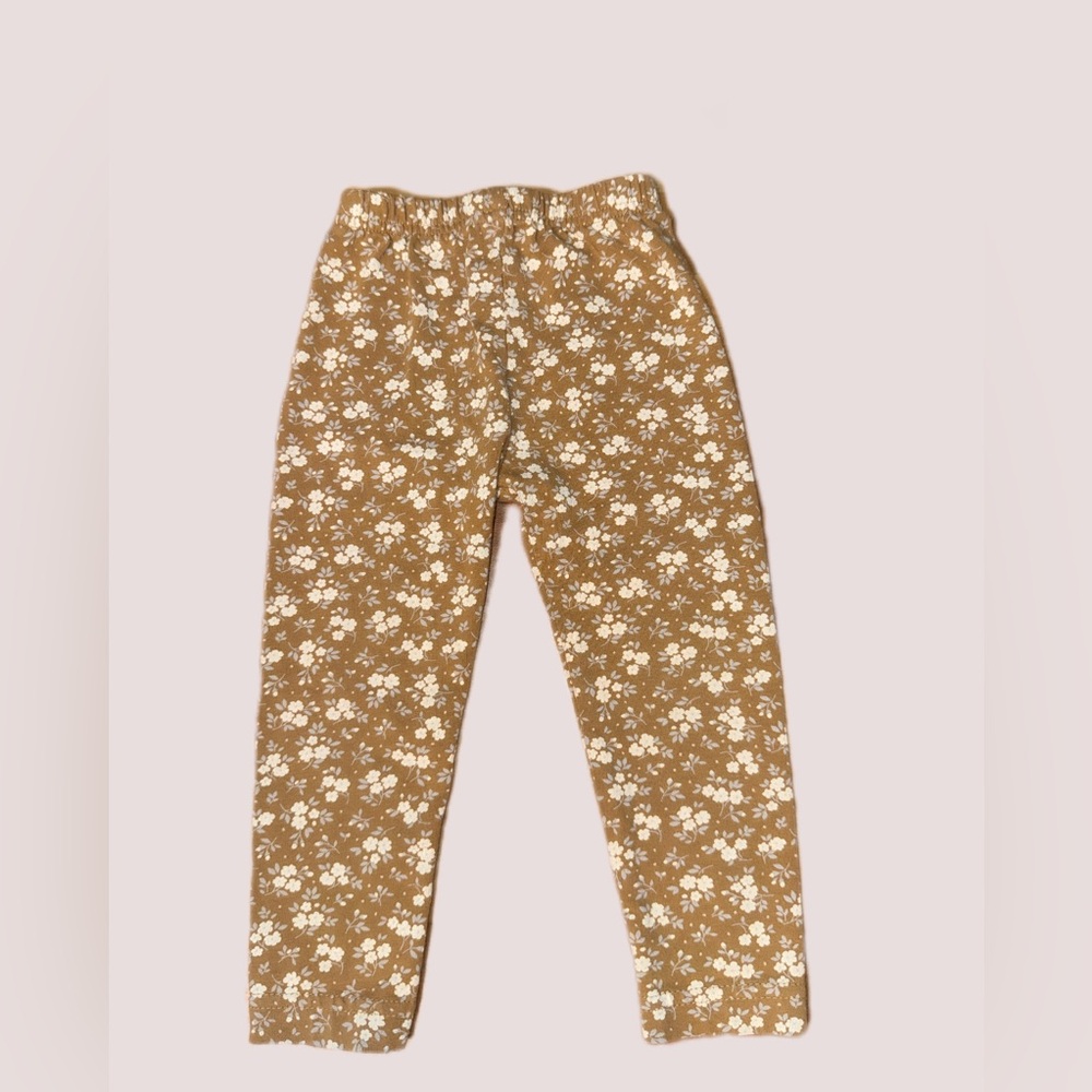 Jamie Kay 6-12 month Floral Tan Kids Leggings